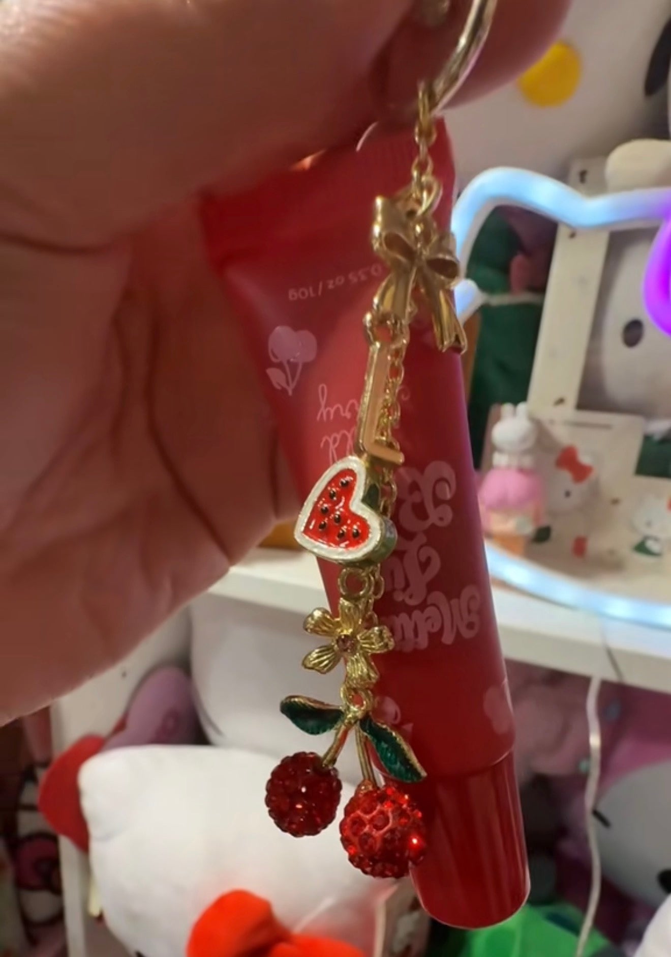 Lip gloss Keychain